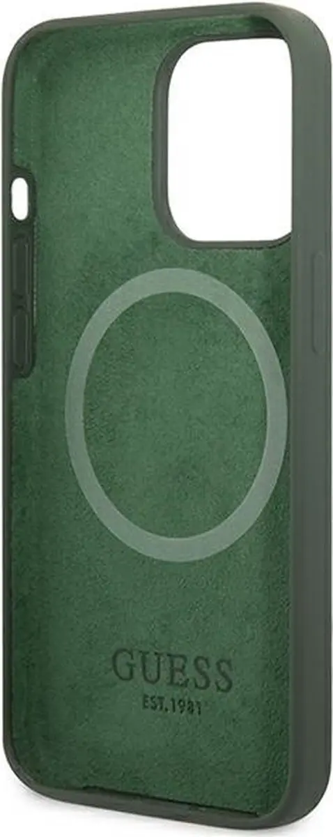 GUESS GUHMP13LSPLA iPhone Hoes - Groen - MagSafe - afbeelding 2 van 6