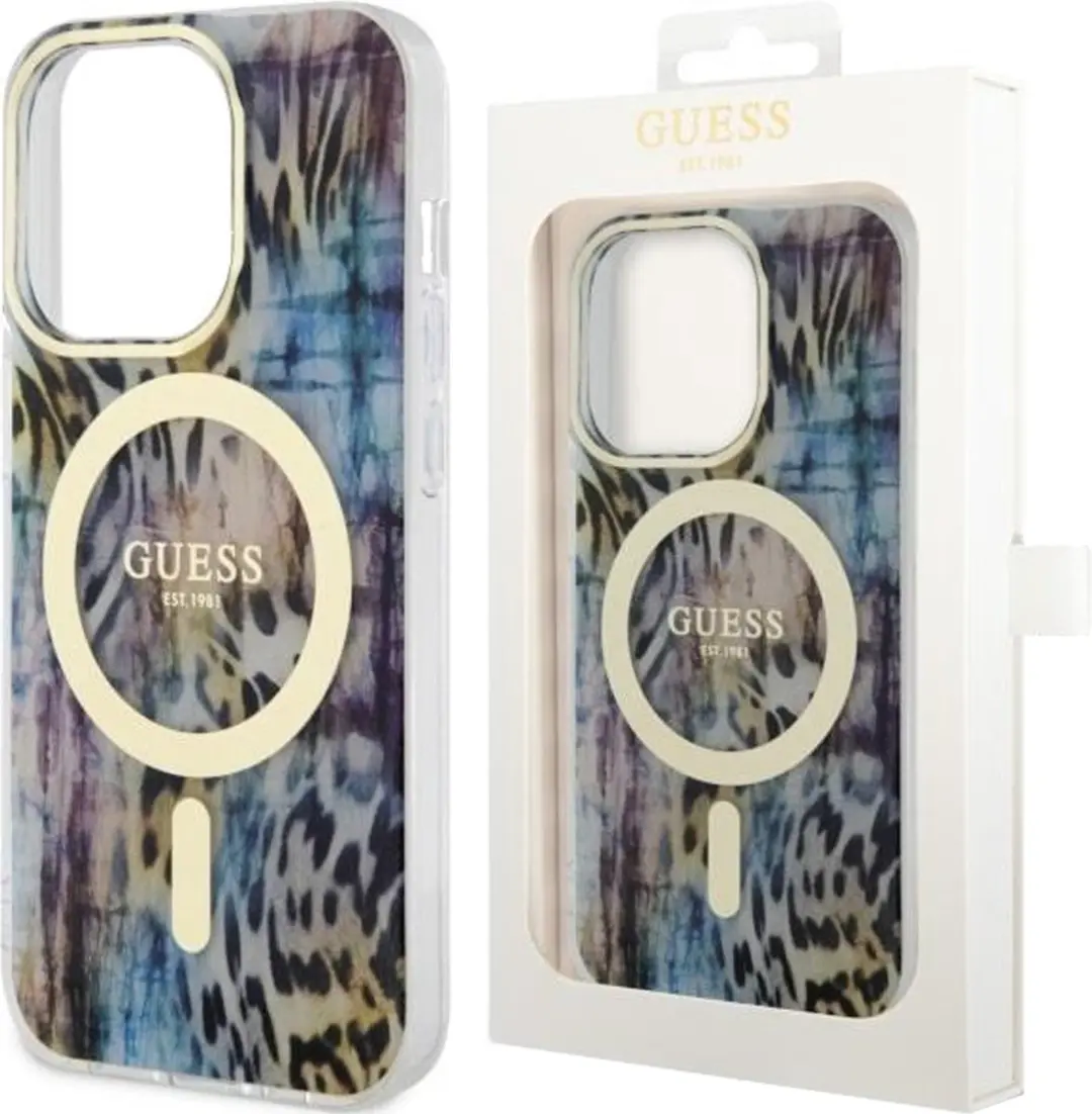 Guess GUHMP14LHLEOPWB Hoesje iPhone 14 Pro