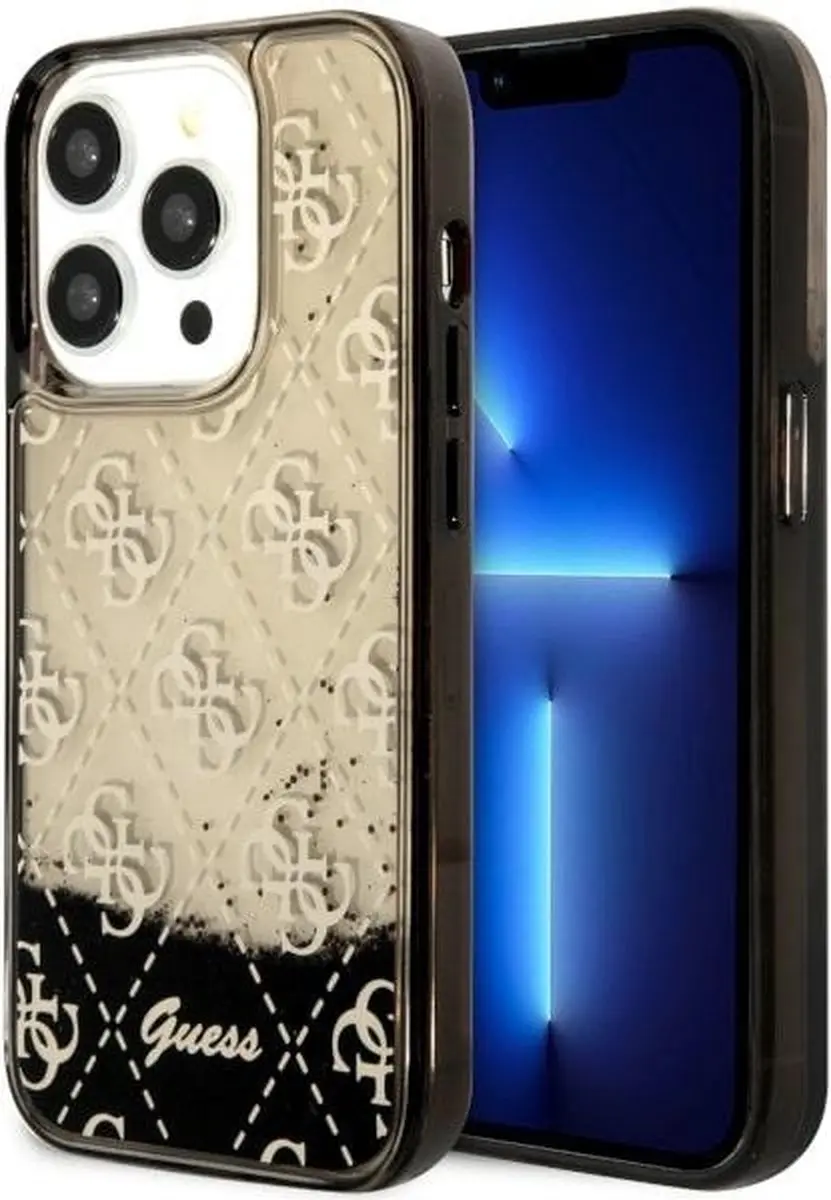 GUESS GUHCP14LLC4PSGK Hoesje iPhone 14 Pro - Zwart Glitter - afbeelding 3 van 6
