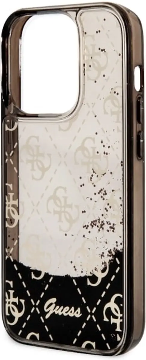 GUESS GUHCP14LLC4PSGK Hoesje iPhone 14 Pro - Zwart Glitter - afbeelding 6 van 6