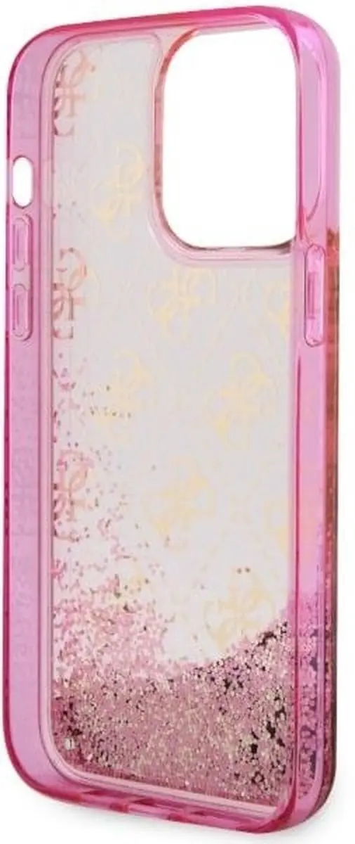GUESS GUHCP14LLC4PSGP Hoesje iPhone 14 Pro - Roze Glitter - afbeelding 5 van 6