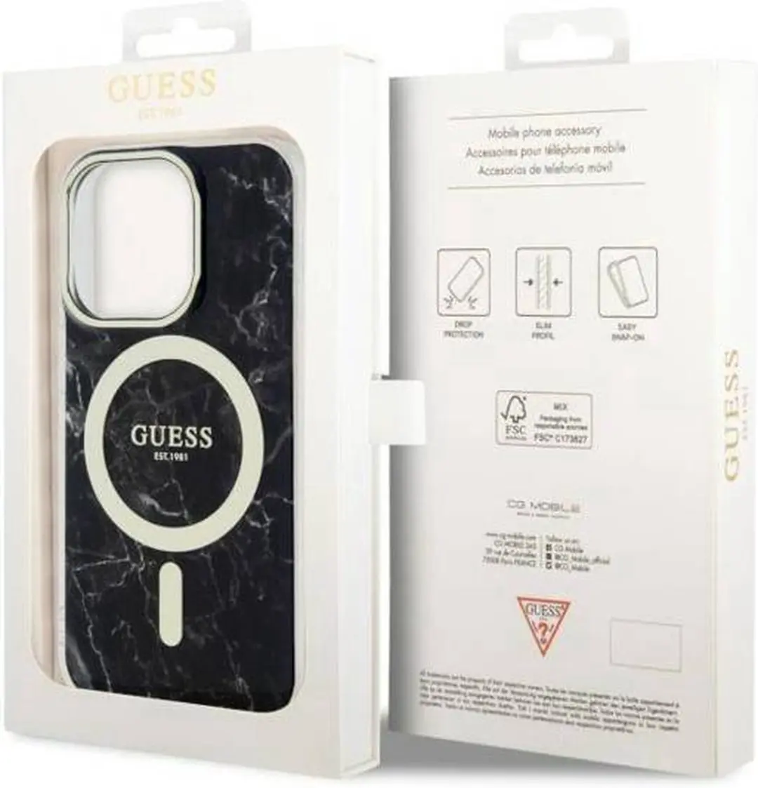 Guess iPhone 14 Pro Hardcase - Zwart - MagSafe - afbeelding 2 van 6