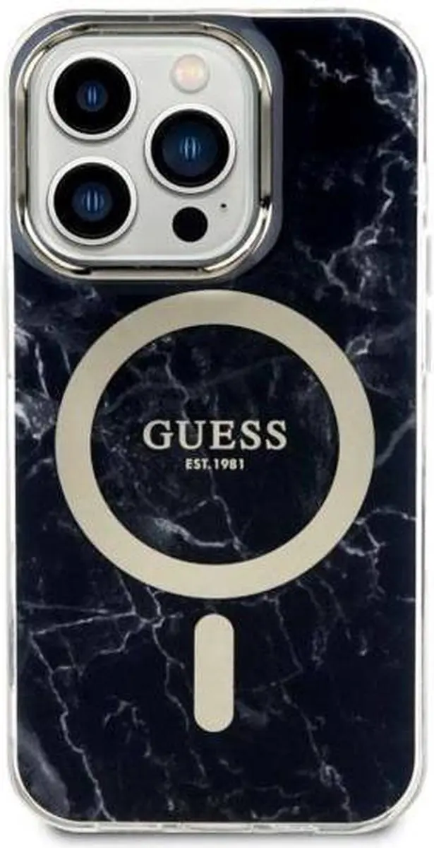 Guess iPhone 14 Pro Hardcase - Zwart - MagSafe - afbeelding 3 van 6