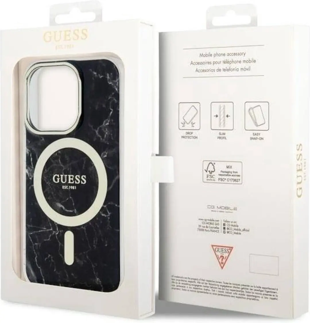 Guess iPhone 14 Pro Max Hardcase - Black - MagSafe - afbeelding 2 van 6