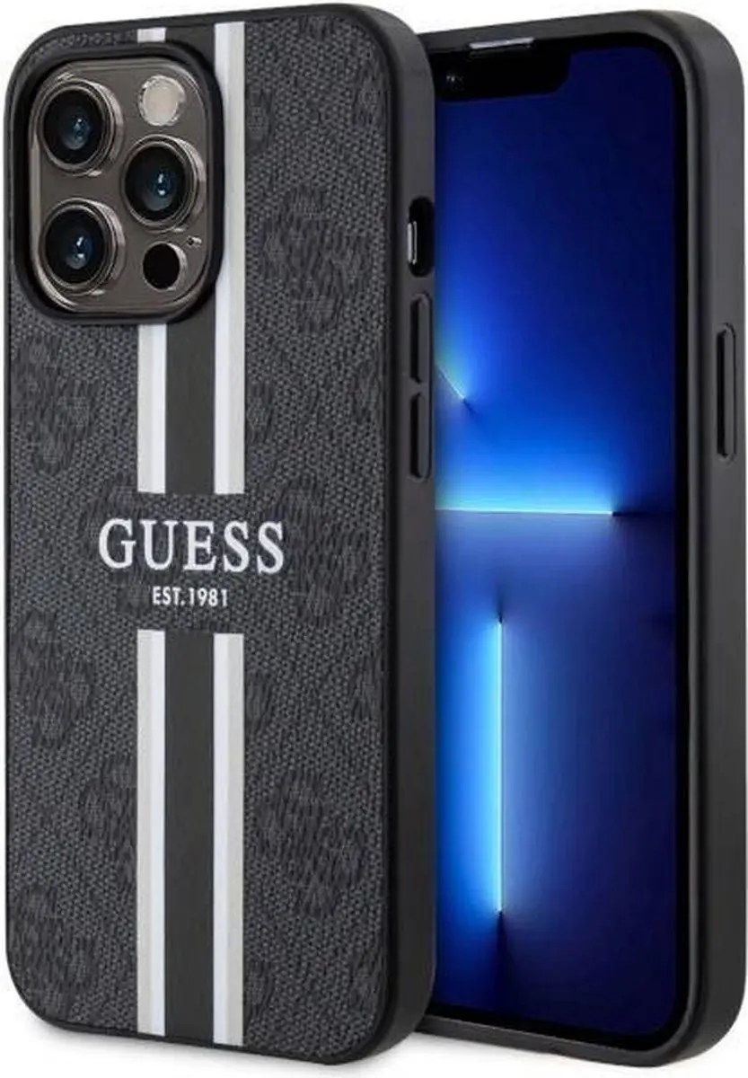Guess 4G Printed Stripes Hard Case Back Cover