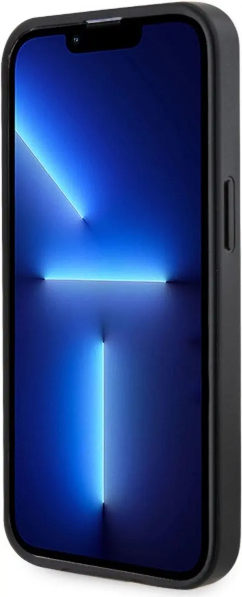 Guess 4G Printed Stripes Hard Case Back Cover - iPhone 13/13 Pro Zwart - afbeelding 6 van 6
