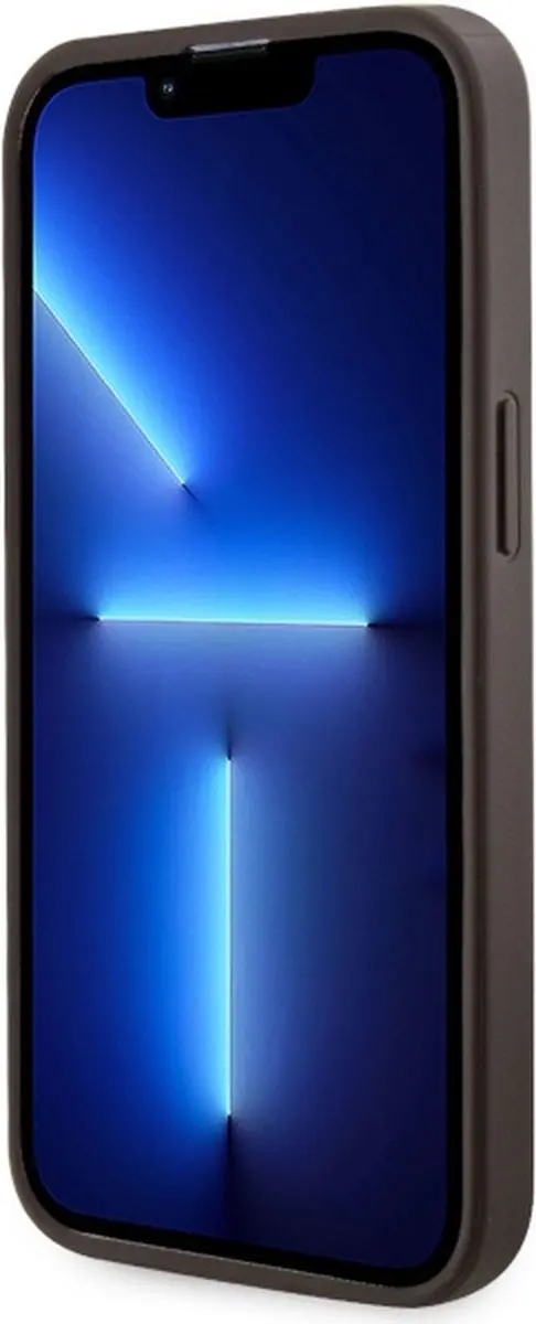 GUESS 4G Printed Stripes Hard Case Back Cover - iPhone 13/13 Pro Bruin - afbeelding 6 van 6