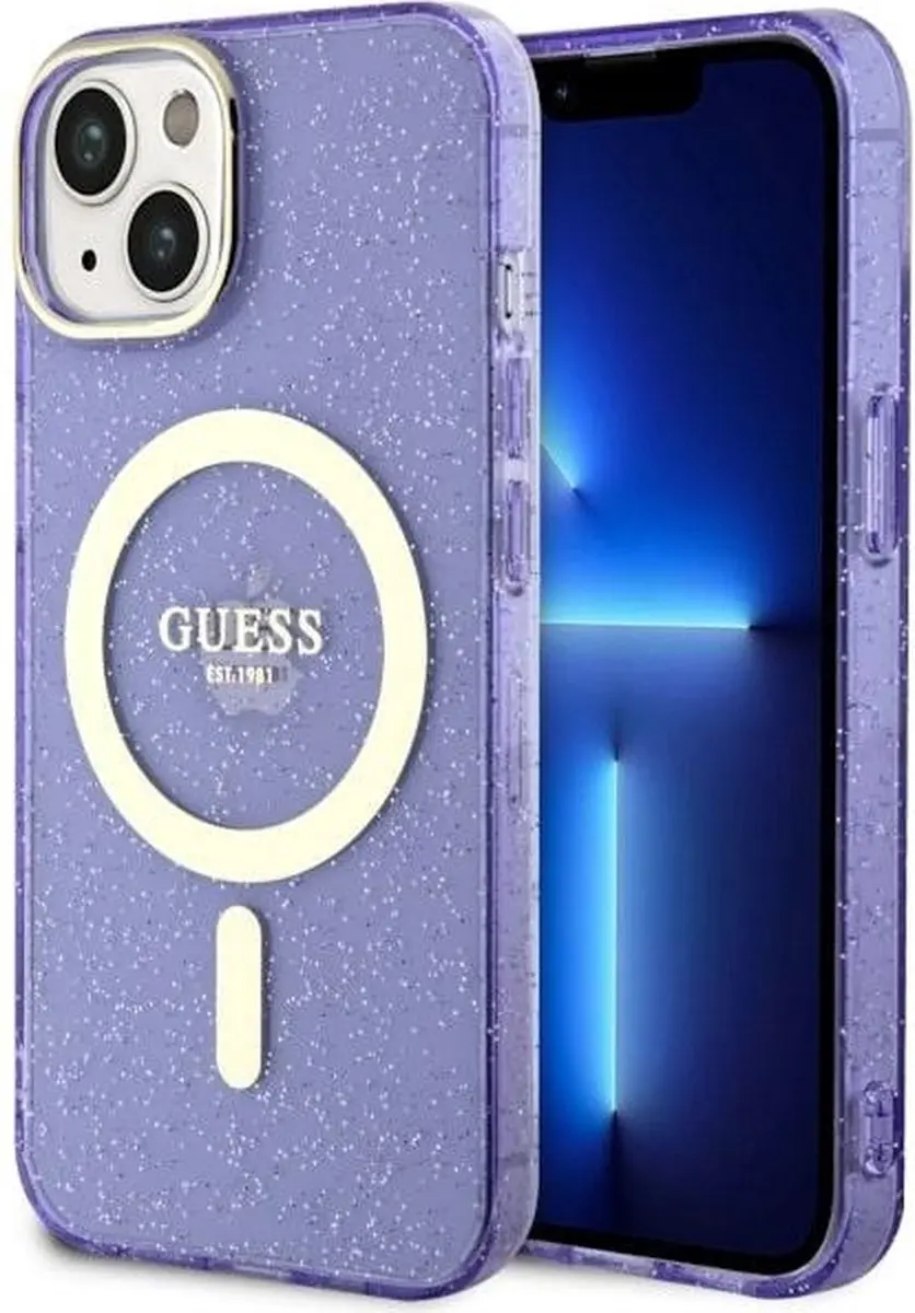 GUESS GUHMP14MHCMCGU Hoesje iPhone 14 Plus - Paars - MagSafe - afbeelding 2 van 6