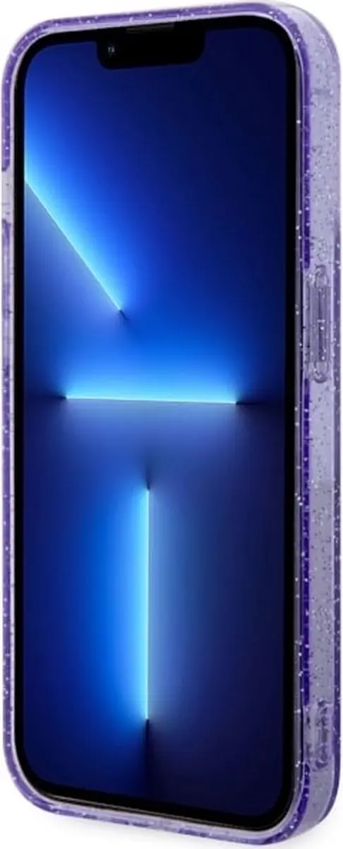 Guess GUHMP14XHCMCGU Hoesje iPhone 14 Pro Max - Paars Glitter - MagSafe - afbeelding 2 van 6