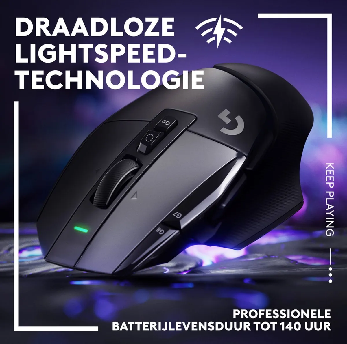 Logitech G502 X Lightspeed - Draadloze Gaming Muis - Rechtshandig - Optisch - Zwart