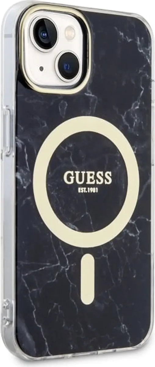 GUESS GUHMP14MPCUMAK Hoesje iPhone 14 Plus - MagSafe - Zwart - afbeelding 5 van 6
