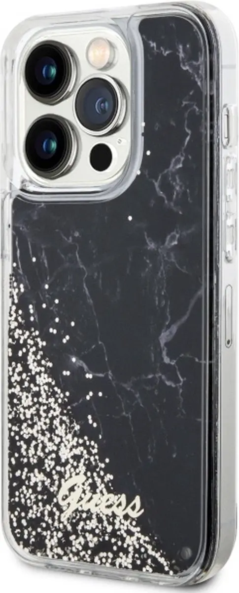 Guess GUHCP14LLCSGSGK Hoesje iPhone 14 Pro - Zwart - afbeelding 3 van 6