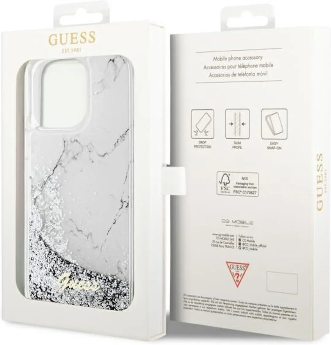 GUESS GUHCP14XLCSGSGH Hoesje iPhone 14 Pro Max - Wit - afbeelding 5 van 6