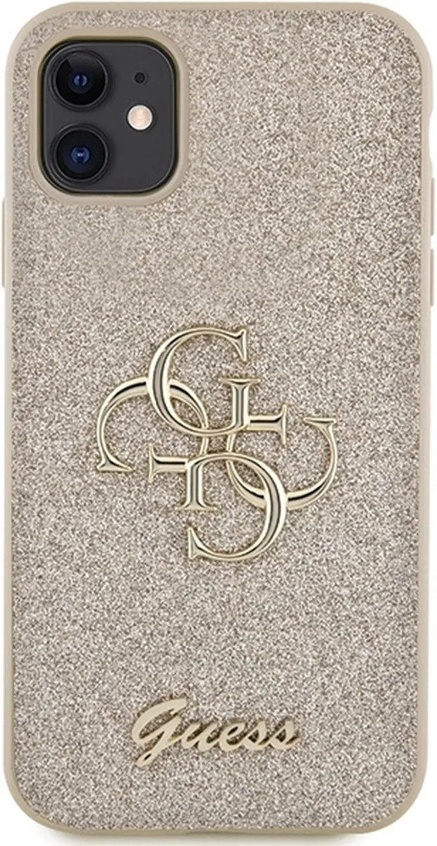 GUESS GUHCN61HG4SGD Hoesje iPhone 11/XR - Goud - Glitter - afbeelding 6 van 6