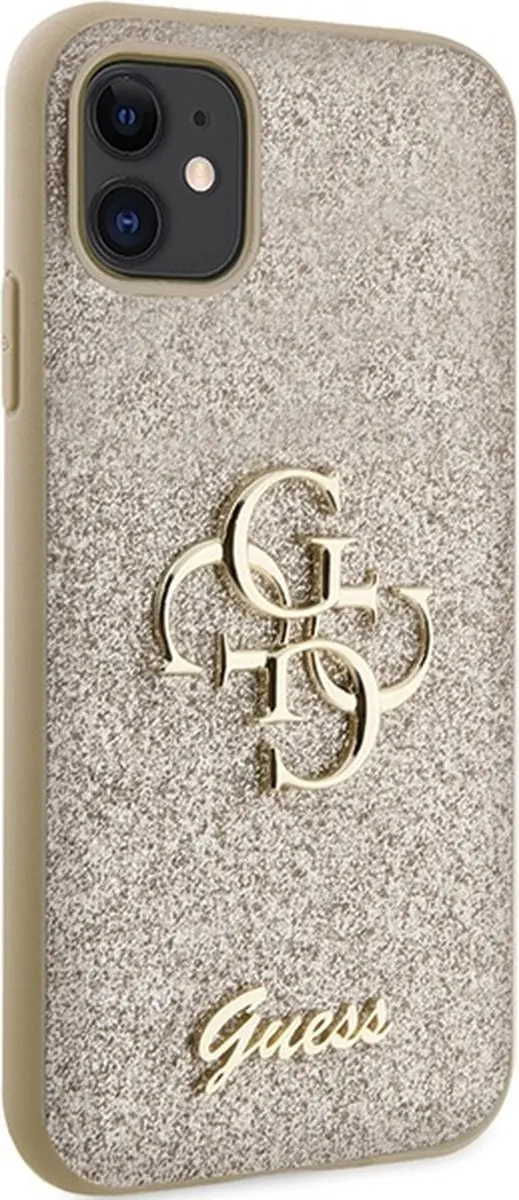 GUESS GUHCN61HG4SGD Hoesje iPhone 11/XR - Goud - Glitter - afbeelding 4 van 6