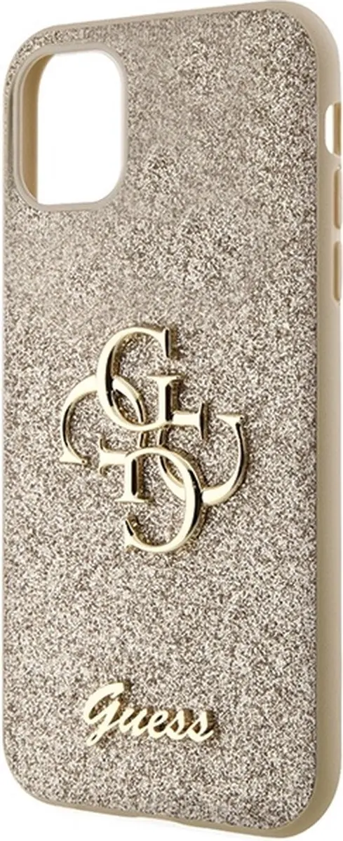 GUESS GUHCN61HG4SGD Hoesje iPhone 11/XR - Goud - Glitter - afbeelding 2 van 6