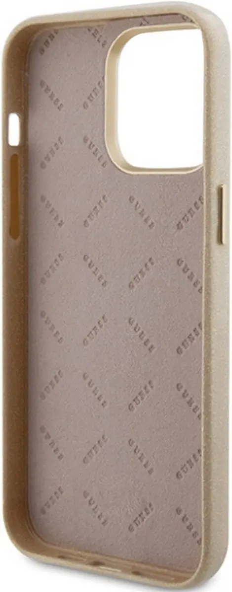 GUESS Glossy Back Case - iPhone 15 Pro Max - Goud - afbeelding 2 van 6