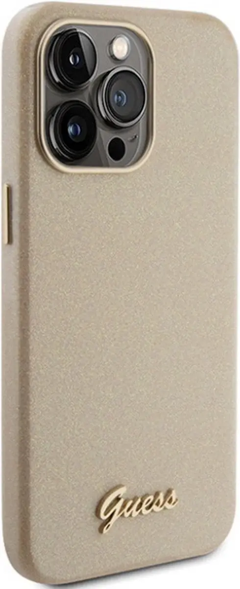 GUESS Glossy Back Case - iPhone 15 Pro Max - Goud - afbeelding 3 van 6