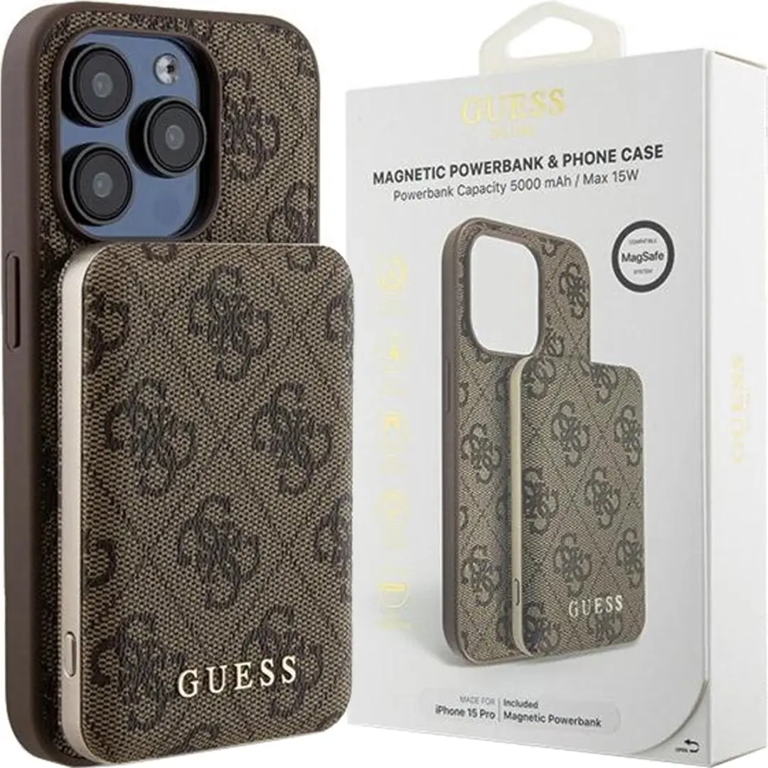 GUESS Metal Logo Hoesjeset iPhone 15 Pro Max