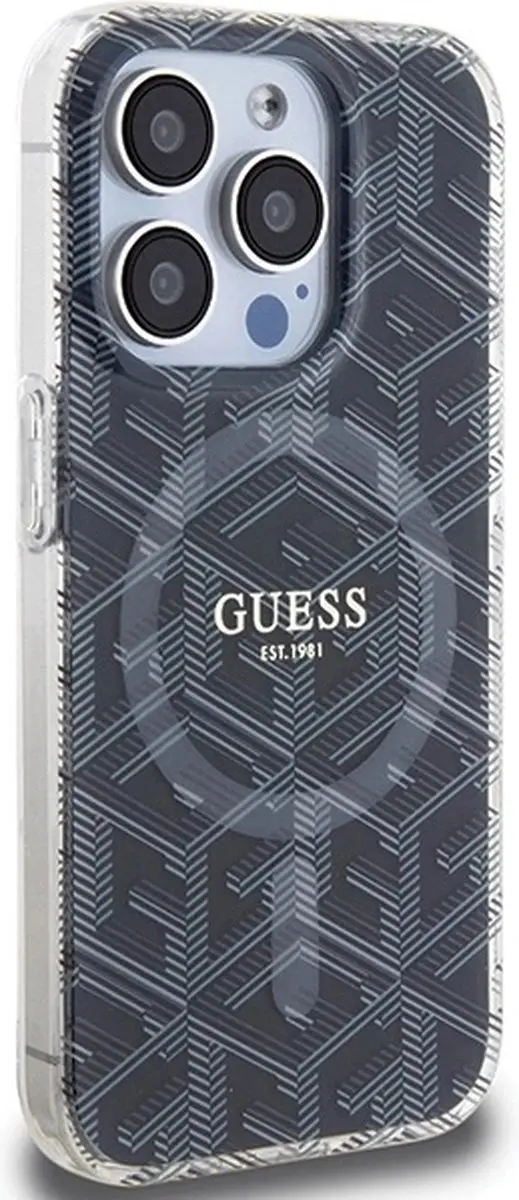 GUESS MagSafe Hoesje iPhone 15 Pro Max - Zwart - afbeelding 6 van 6