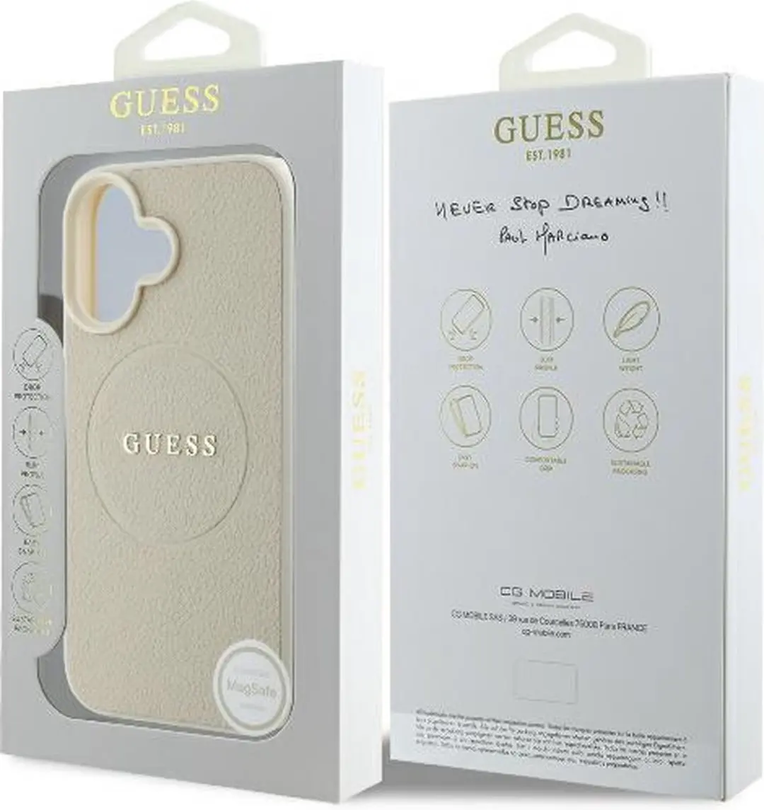 GUESS GUHMP16SPGHSMME iPhone 16 Hoesje - Beige - afbeelding 5 van 6