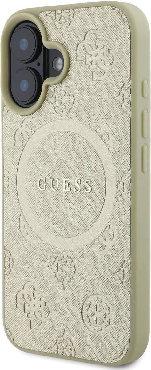 GUESS Backcover MagSafe iPhone 16 - Goud - GUHMP16SPSAPSMED - afbeelding 3 van 5