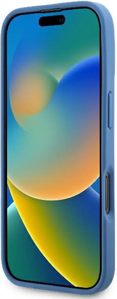 GUESS GUHCP16LP4TDSCPB iPhone 16 Pro Hoesje - Blauw Leder - afbeelding 3 van 6
