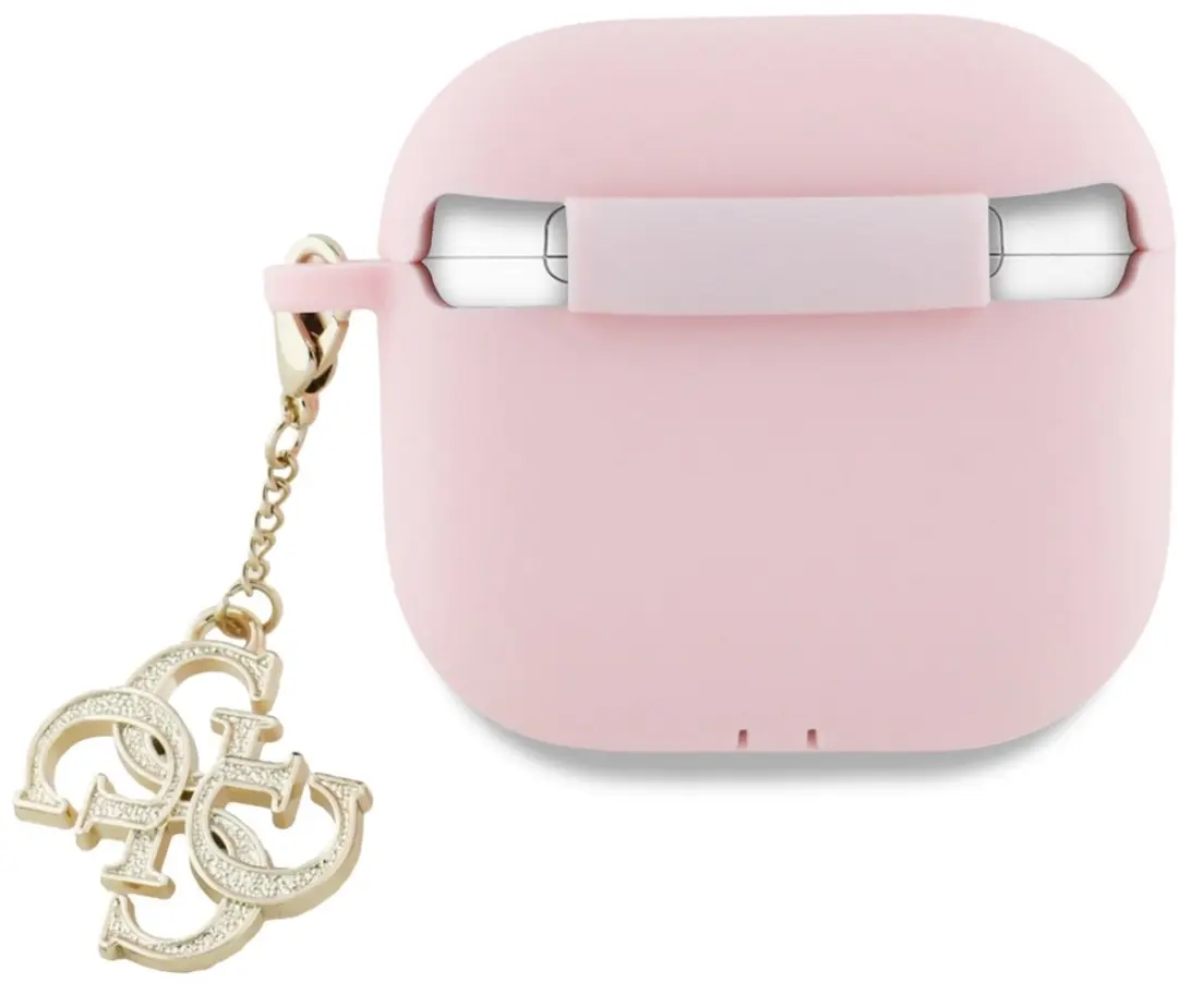 GUESS AirPods 4 Siliconen Cover - Transparent - afbeelding 3 van 4