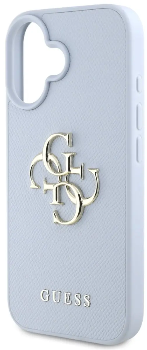 Guess Grained Big 4G Logo Hoesje - GUHCP16SPGT4MBB - Blauw - afbeelding 5 van 6