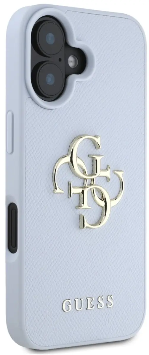 Guess Grained Big 4G Logo Hoesje - GUHCP16SPGT4MBB - Blauw - afbeelding 2 van 6