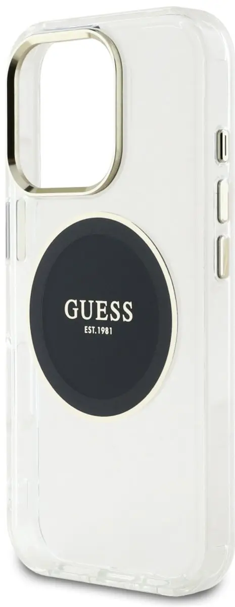 Guess Classic Logo Hoesje iPhone 16 Pro - Magnetisch - Zwart - afbeelding 5 van 6