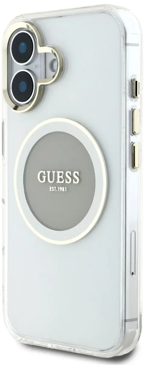 Guess Classic Logo iPhone 16 Etui MagSafe - Grijs - afbeelding 4 van 6
