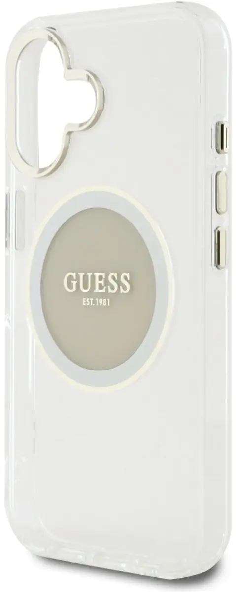 Guess Classic Logo iPhone 16 Etui MagSafe - Grijs - afbeelding 6 van 6