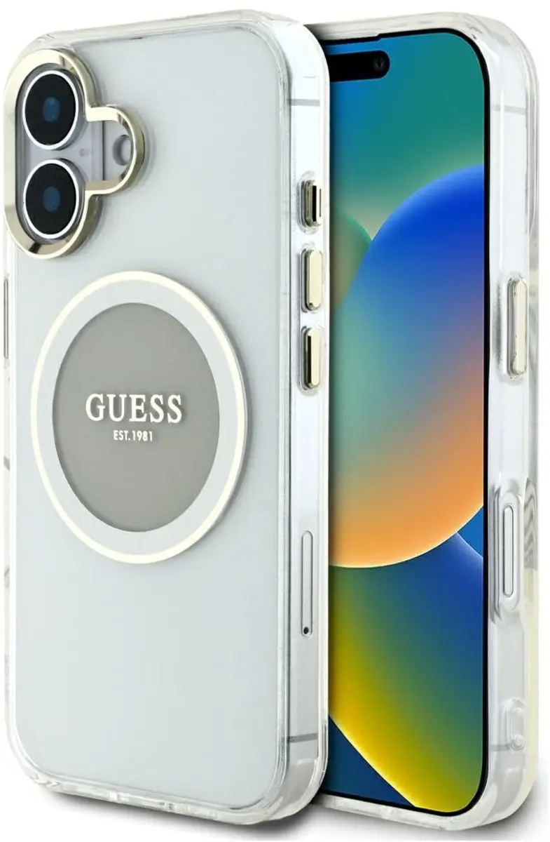 Guess Classic Logo iPhone 16 Etui MagSafe