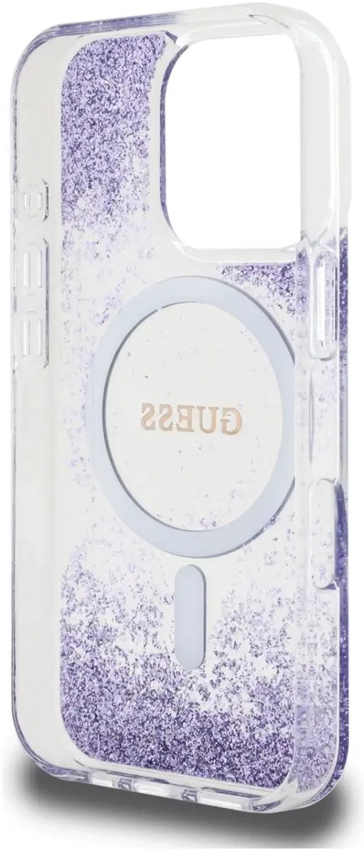 GUESS TPU Hoesje iPhone 16 Pro - Glitter - MagSafe - Transparent - afbeelding 2 van 6