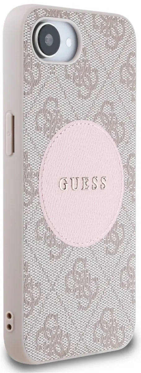 Guess 4G Circle Classic Logo Hoesje - iPhone 16 - MagSafe - Roze - afbeelding 2 van 6