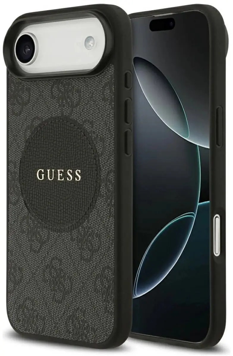 GUESS Case Cover voor iPhone Air 4G - MagSafe - 1 Pasje - Zwart - afbeelding 2 van 6