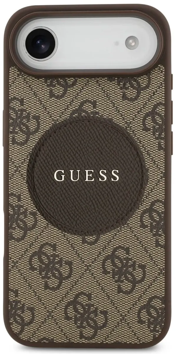 GUESS Hoesje iPhone Air MagSafe - 1 Pasje - Zwart - afbeelding 2 van 6