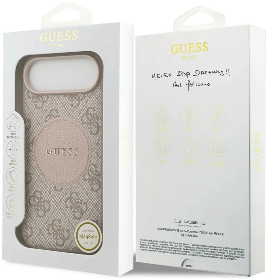 GUESS Case Cover voor iPhone Air 4G - MagSafe - 1 Pasje - Zwart - afbeelding 2 van 6