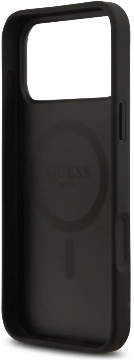 GUESS Case 4G Bloemenprint Magsafe - iPhone 17 Pro - Zwart - afbeelding 3 van 6