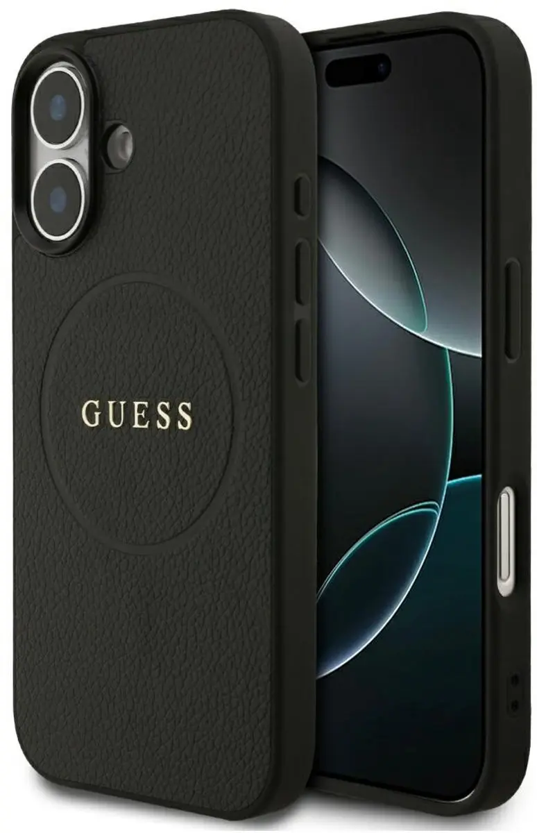 GUESS Grained Ring MagSafe Hoesje iPhone 17