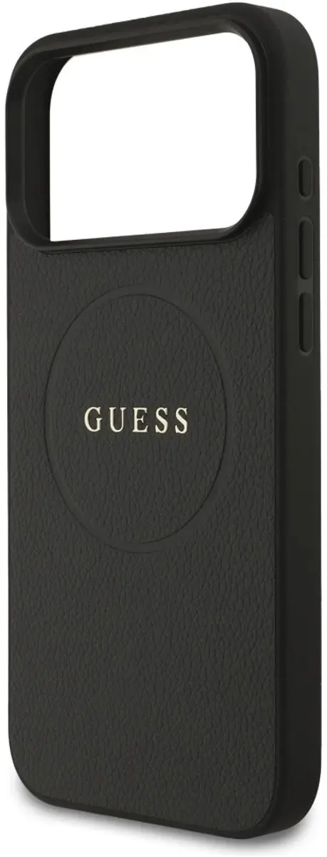 GUESS Grained Ring MagSafe Hoesje - iPhone 17 Pro Max - Zwart - afbeelding 6 van 6