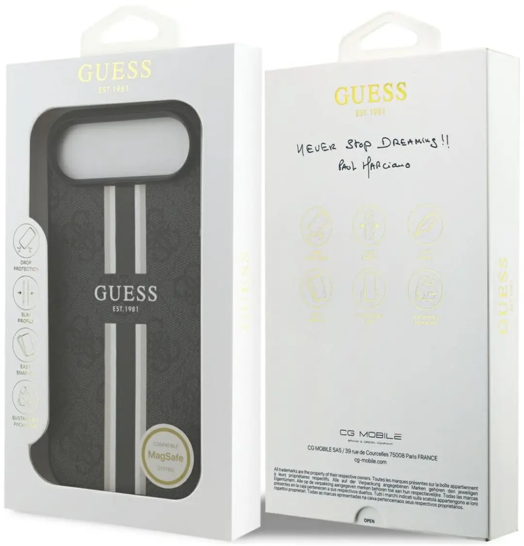 GUESS Case 4G Bedrukte Strepen Magsafe - iPhone Air - Zwart - afbeelding 4 van 6