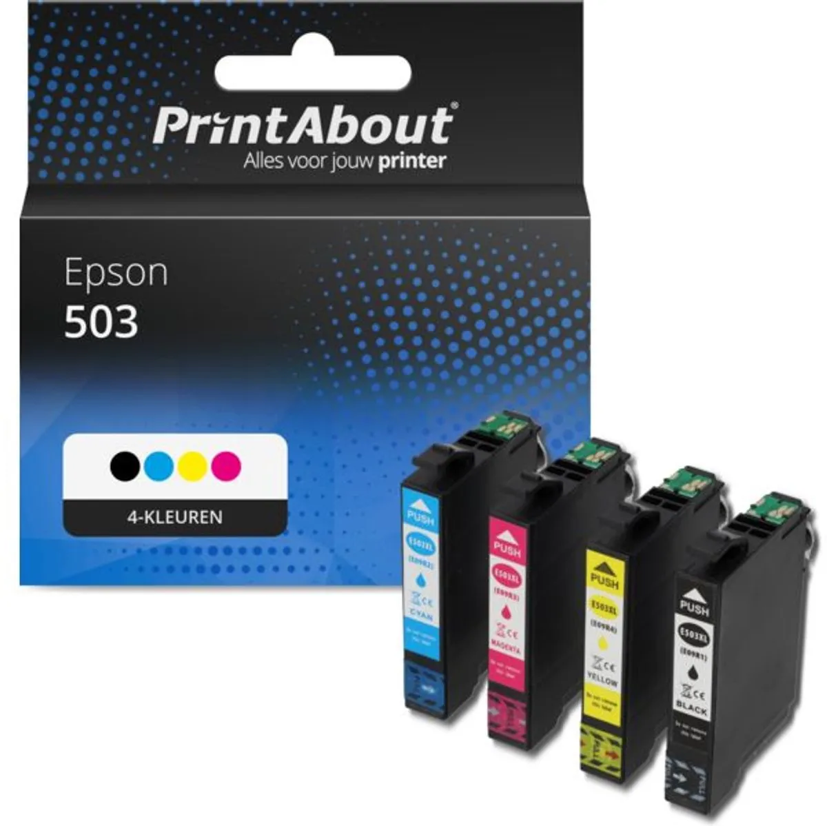 PrintAbout Inktcartridge C13T09Q64010-PA2 4-kleuren - 2100 pagina's - Epson