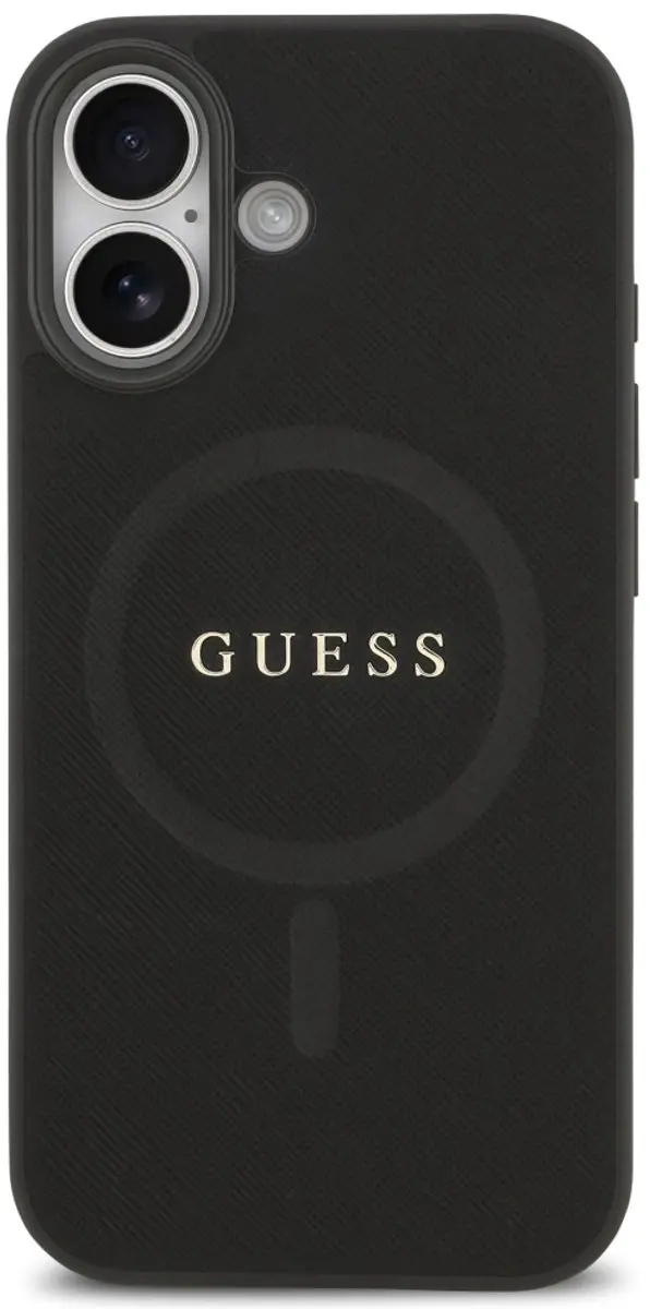 GUESS Case Saffiano Classic Logo iPhone 17 - Zwart - afbeelding 5 van 6