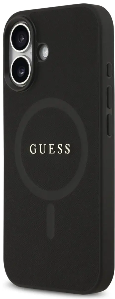 GUESS Case Saffiano Classic Logo iPhone 17 - Zwart - afbeelding 6 van 6
