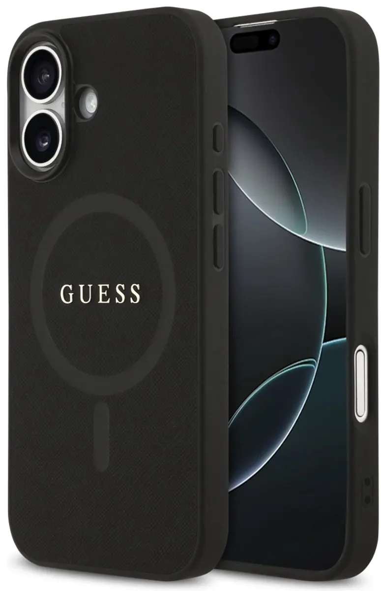 GUESS Case Saffiano Classic Logo iPhone 17
