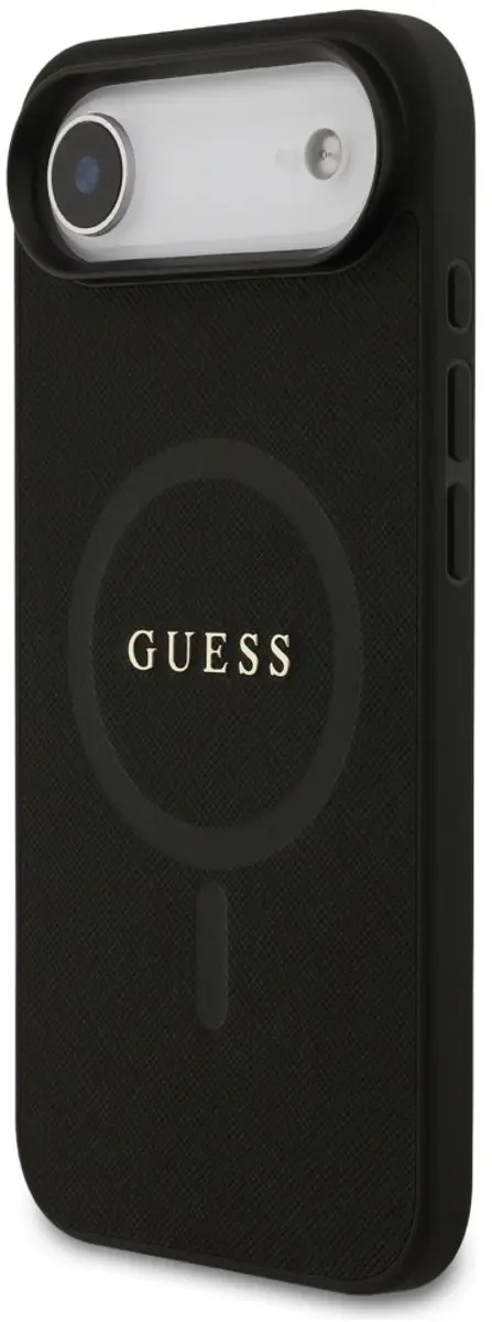 GUESS Saffiano Classic MagSafe Hoesje - iPhone Air High - Zwart - afbeelding 6 van 6