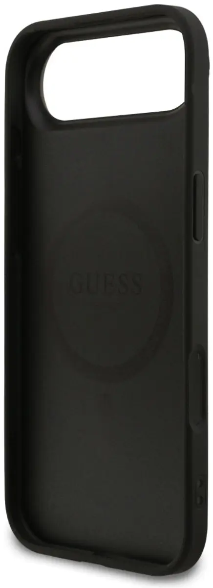 GUESS Saffiano Classic MagSafe Hoesje - iPhone Air High - Zwart - afbeelding 2 van 6
