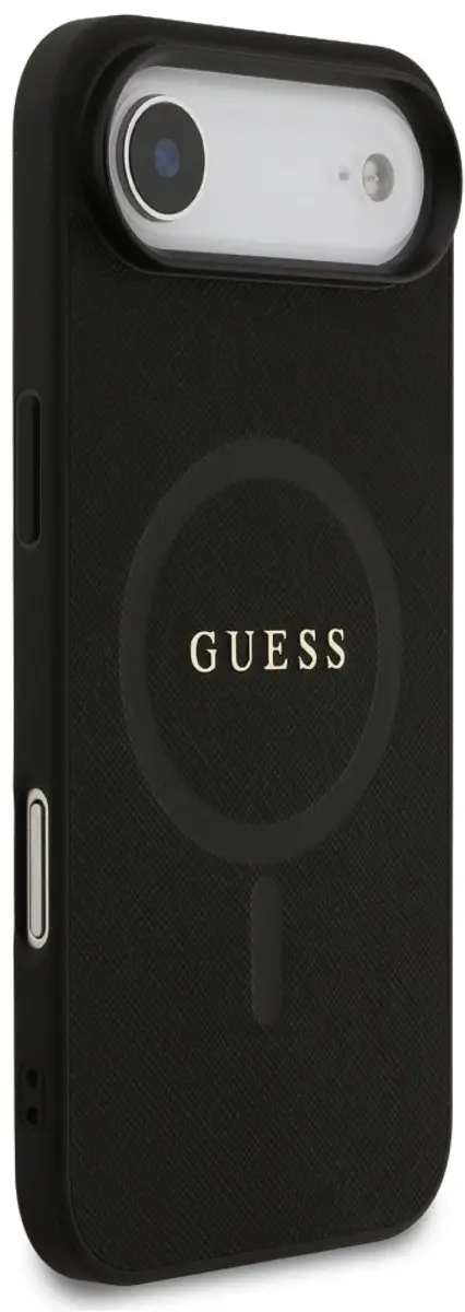 GUESS Saffiano Classic MagSafe Hoesje - iPhone Air High - Zwart - afbeelding 3 van 6